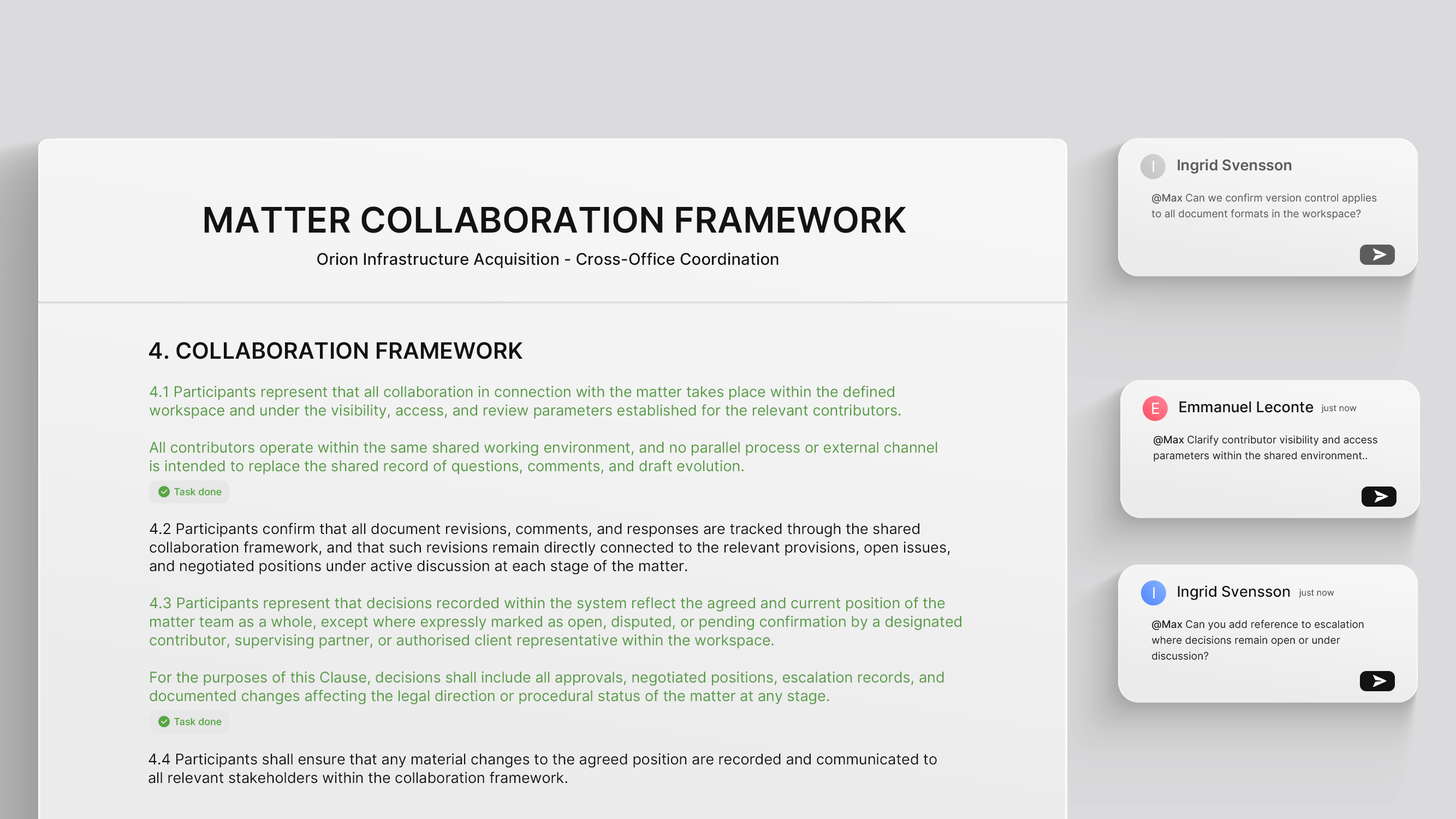 Shared Position View