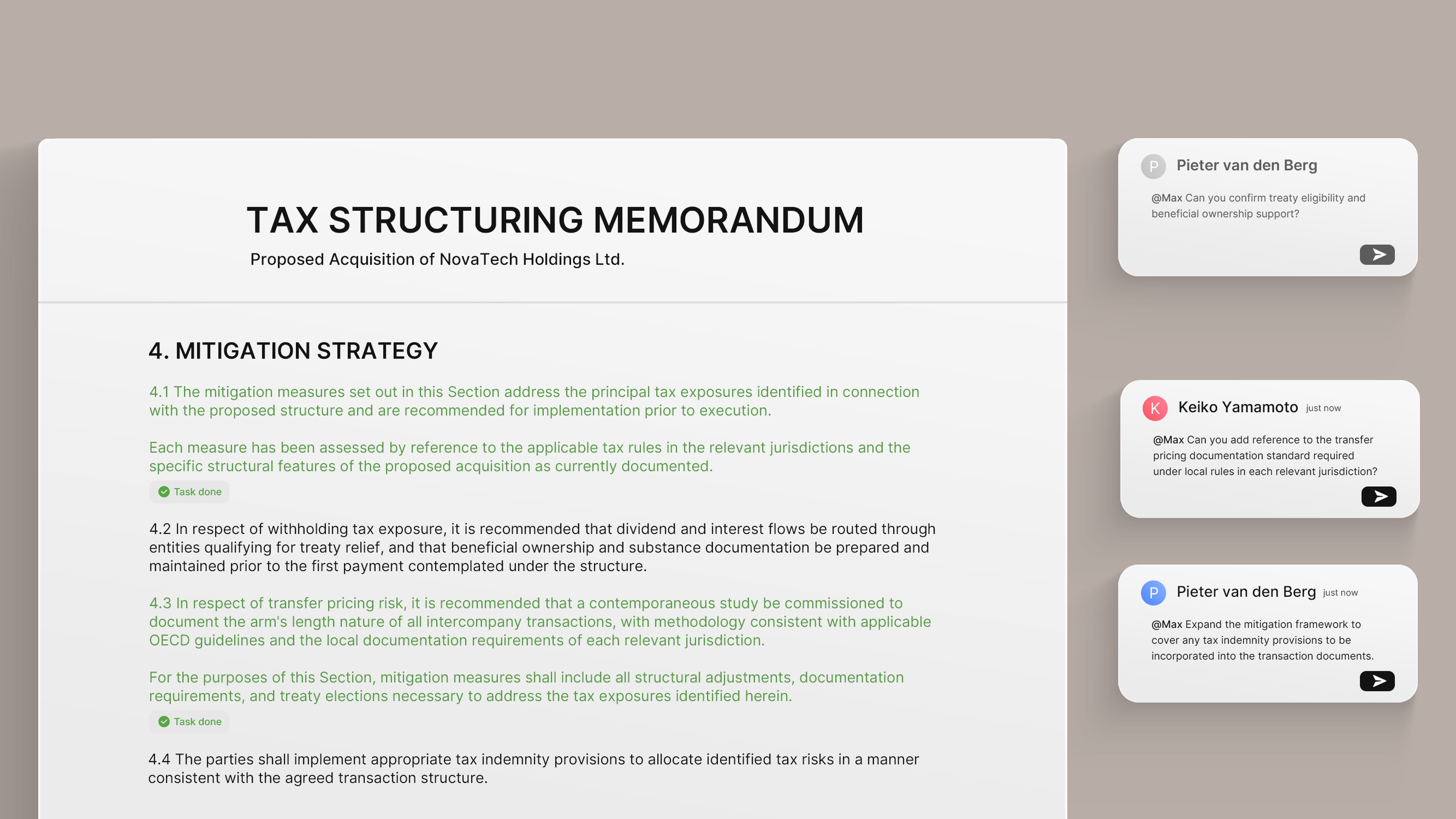 Opinion & Memorandum Drafting